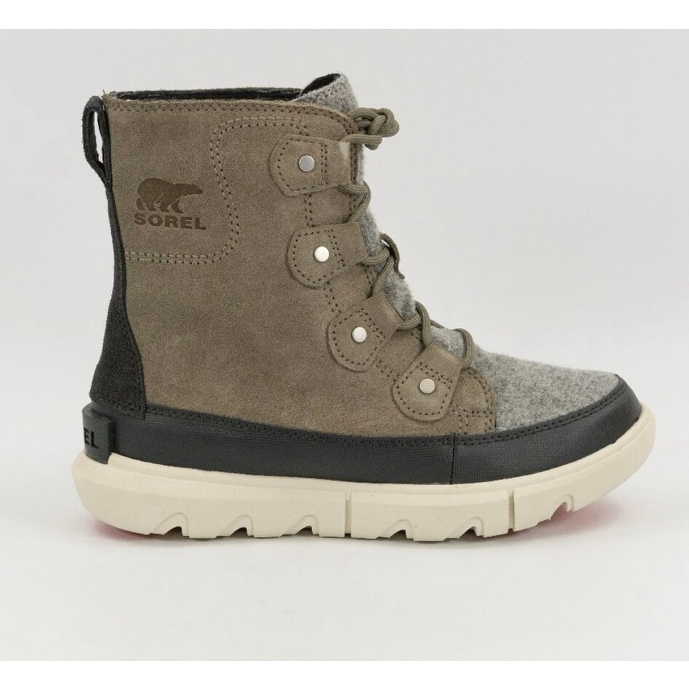 Sorel Explorer II Joan Felt Sage Fawn Suede Ankle Boots WP Women’s Size 7 NWT - Picture 2 of 5